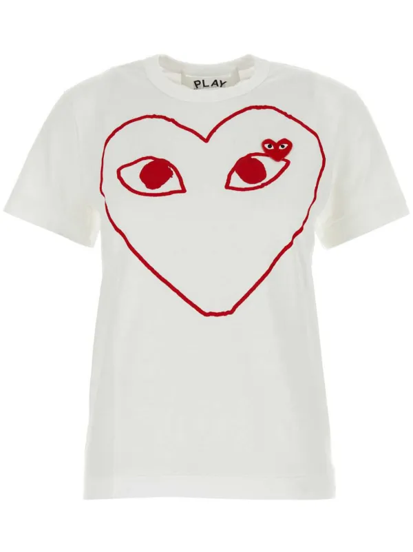 Comme Des Garçons Play ハートロゴ Tシャツ 通販 - FARFETCH