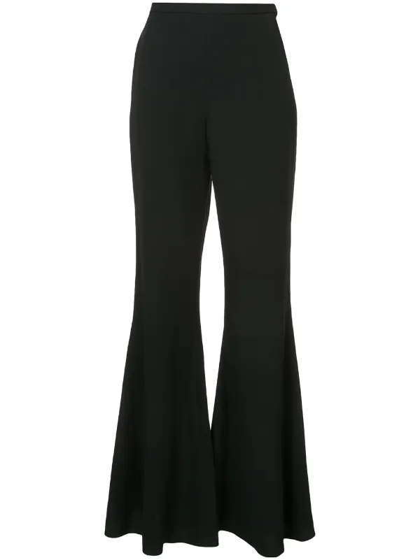 black bell bottom trousers