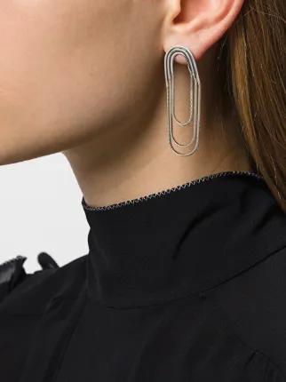 Pamela Love Small Iris Earrings Farfetch Pamela Love Small Iris Earrings