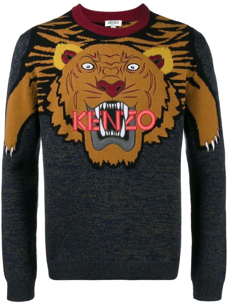 свитер с тигром Kenzo
