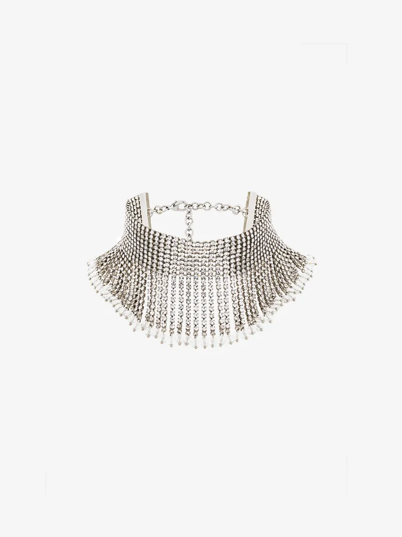 Miu Miu embellished cascade choker