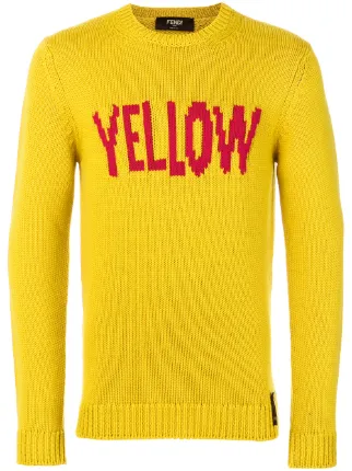 yellow fendi sweater