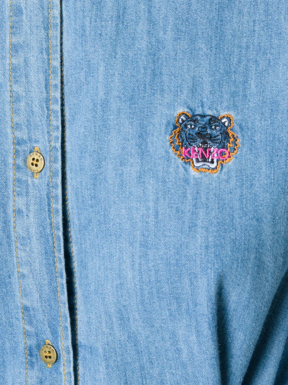 Kenzo overhemdjurk Blauw