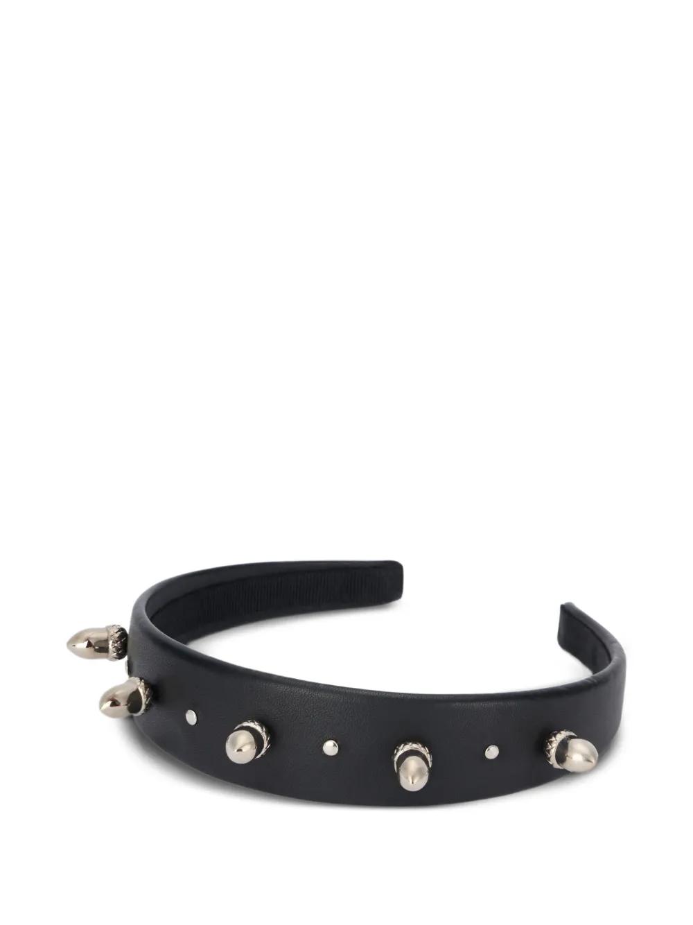 RED(V) acorn stud headband Zwart