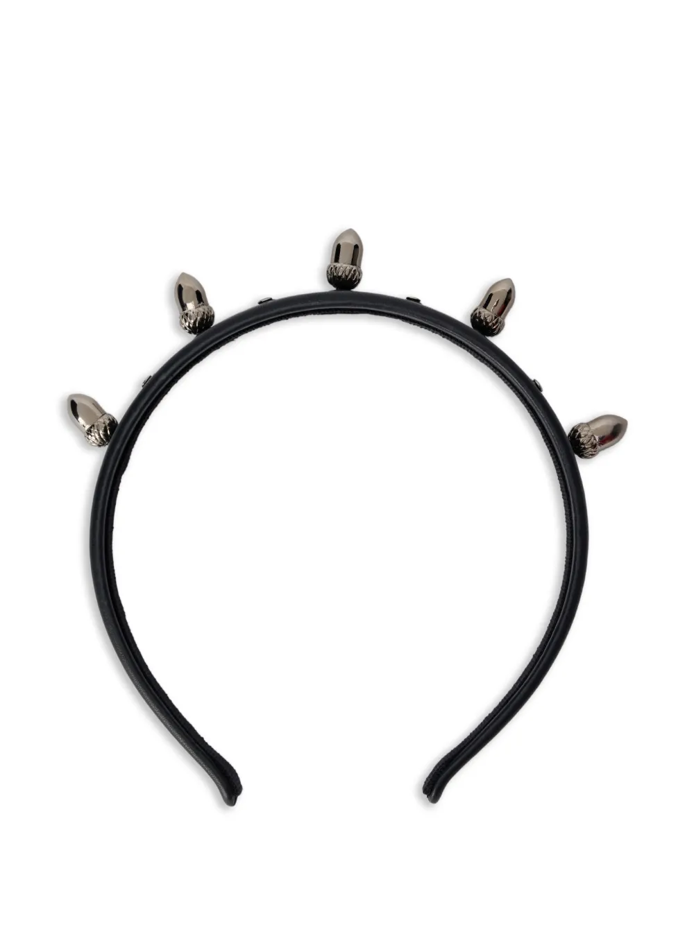 RED(V) acorn stud headband Zwart