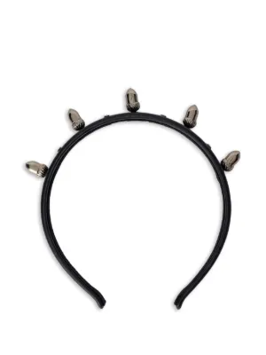 Simone Rocha ヘアピン　黒　ビジュー　ブラック Simone Rocha ビジュートリム ヘアクリップ | ブラック | FARFETCH JP