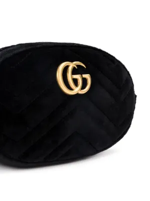 gucci marmont belt bag velvet