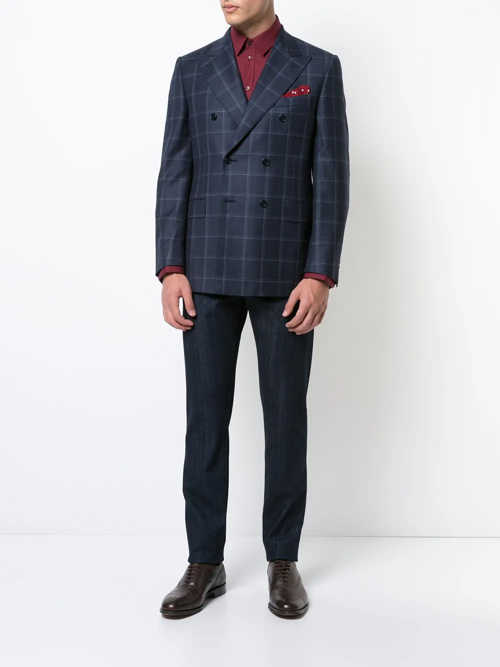 Kiton Slim-Fit jeans - Blauw