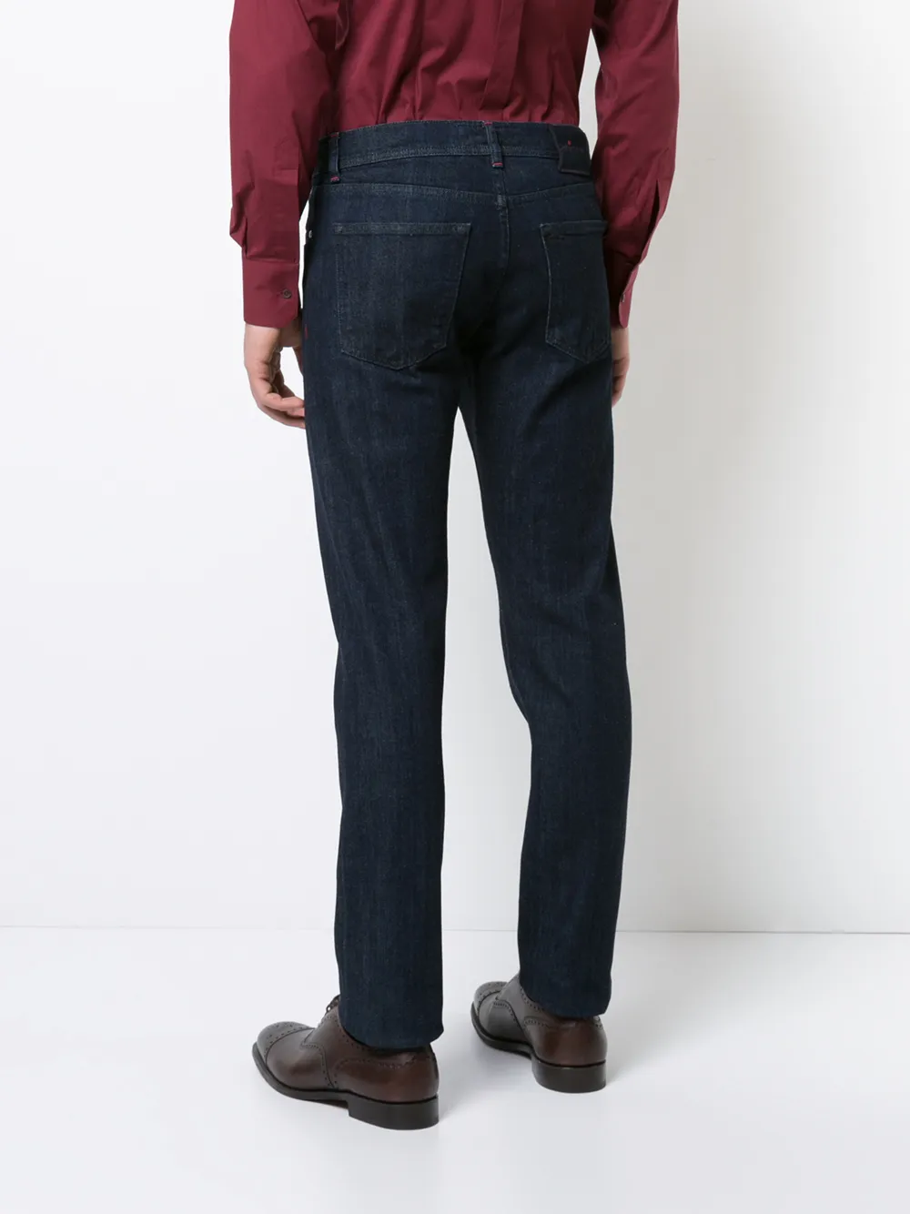 Kiton Slim-Fit jeans Blauw