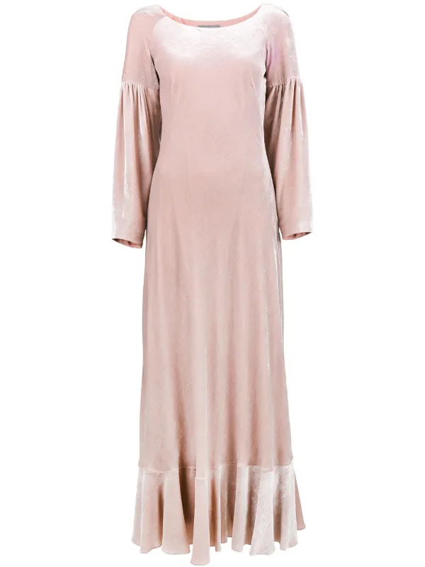 balloon sleeve maxi dress