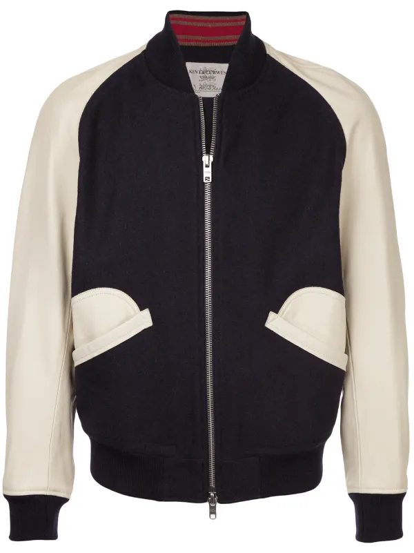 Kent & Curwen Contrast Baseball Jacket Farfetch Kent & Curwen Contrast Baseball Jacket Farfetch