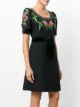 Gucci floral embroidered dress