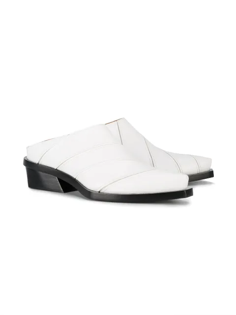 PROENZA SCHOULER SLIP-ON POINTED MULES, WHITE | ModeSens