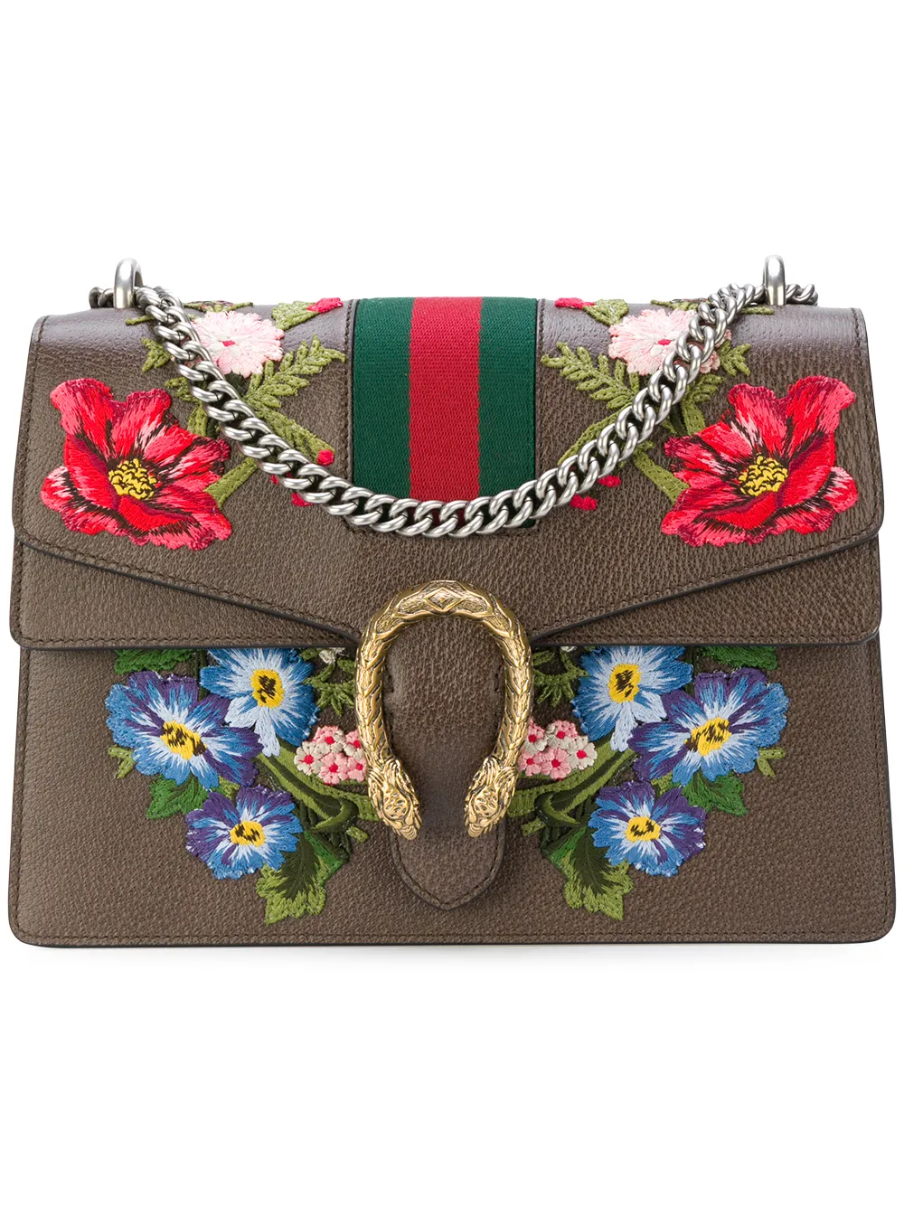 dionysus embroidered shoulder bag
