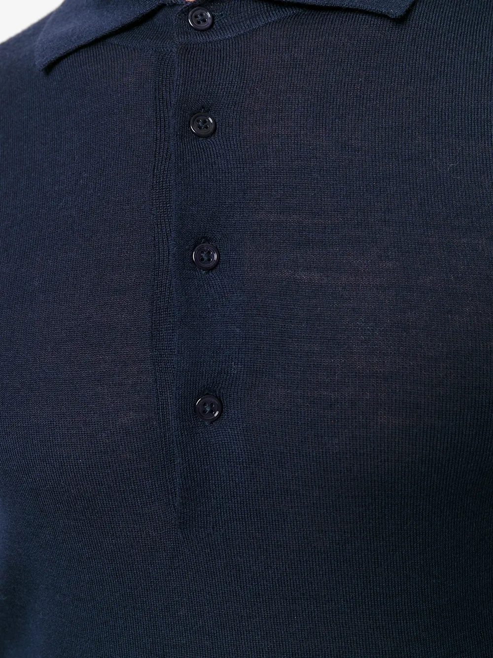 Paolo Pecora long sleeved polo shirt Blauw