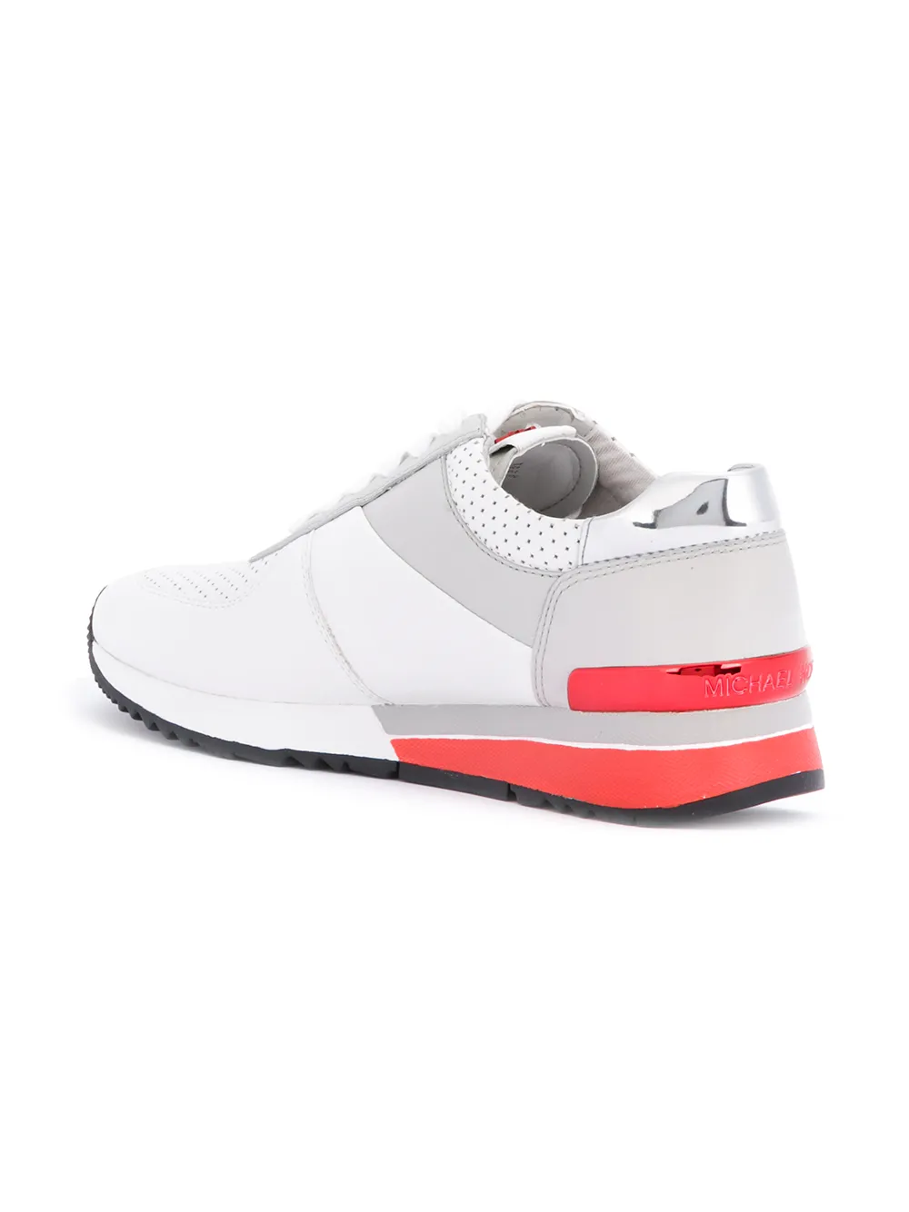 Imagen secundaria de producto de Michael Michael Kors zapatillas con cordones y detalle perforados - Blanco - MICHAEL Michael Kors