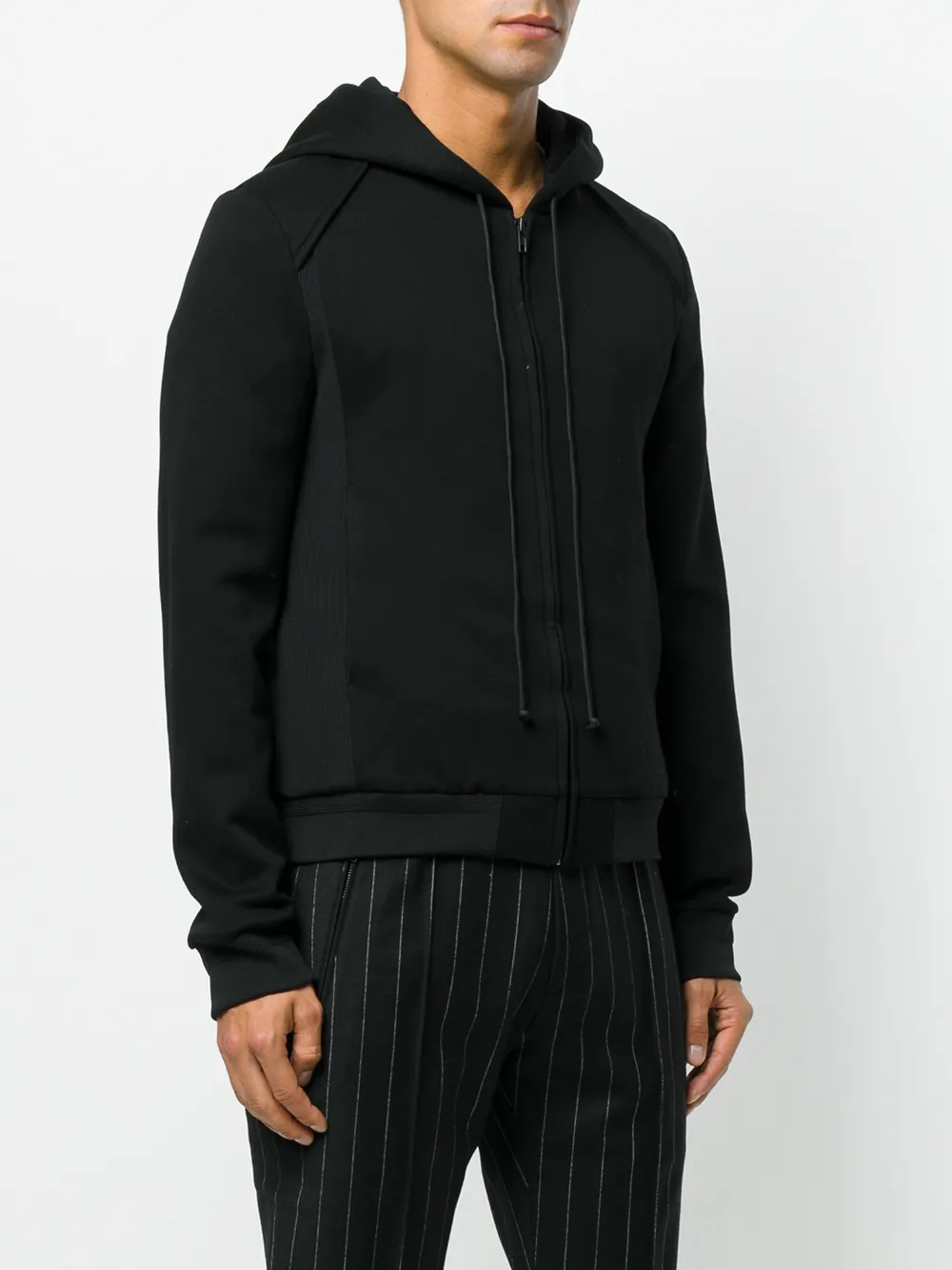 Juun.J Hoodie met geborduurd logo Zwart