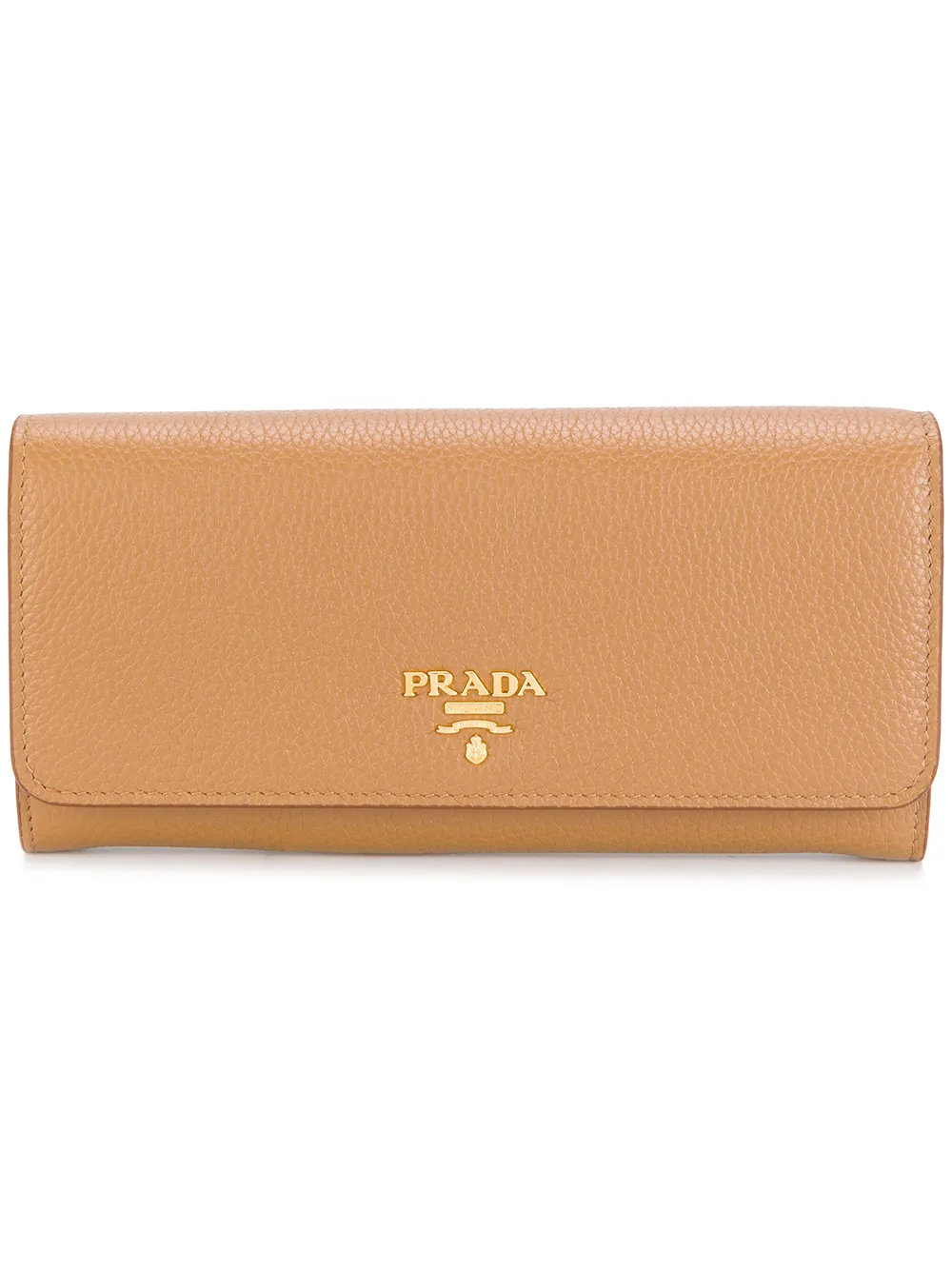Prada Logo Plaque Continental Wallet