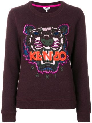 kenzo burgundy tiger sweatshirt