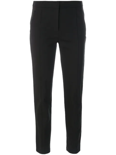 Click to view more detailed imagery on our partner's website Tory Burch Stacey Cropped Flared Pants In 001 Black