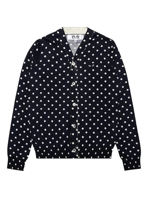 Comme Des Garçons Play polka dot cardigan