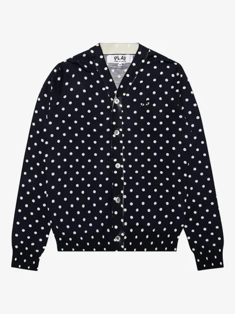 Comme Des Garçons Play polka dot cardigan