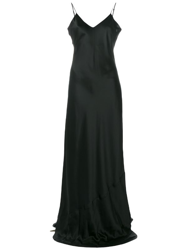 nili lotan black slip dress