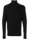 Sunspel roll neck jumper - Black