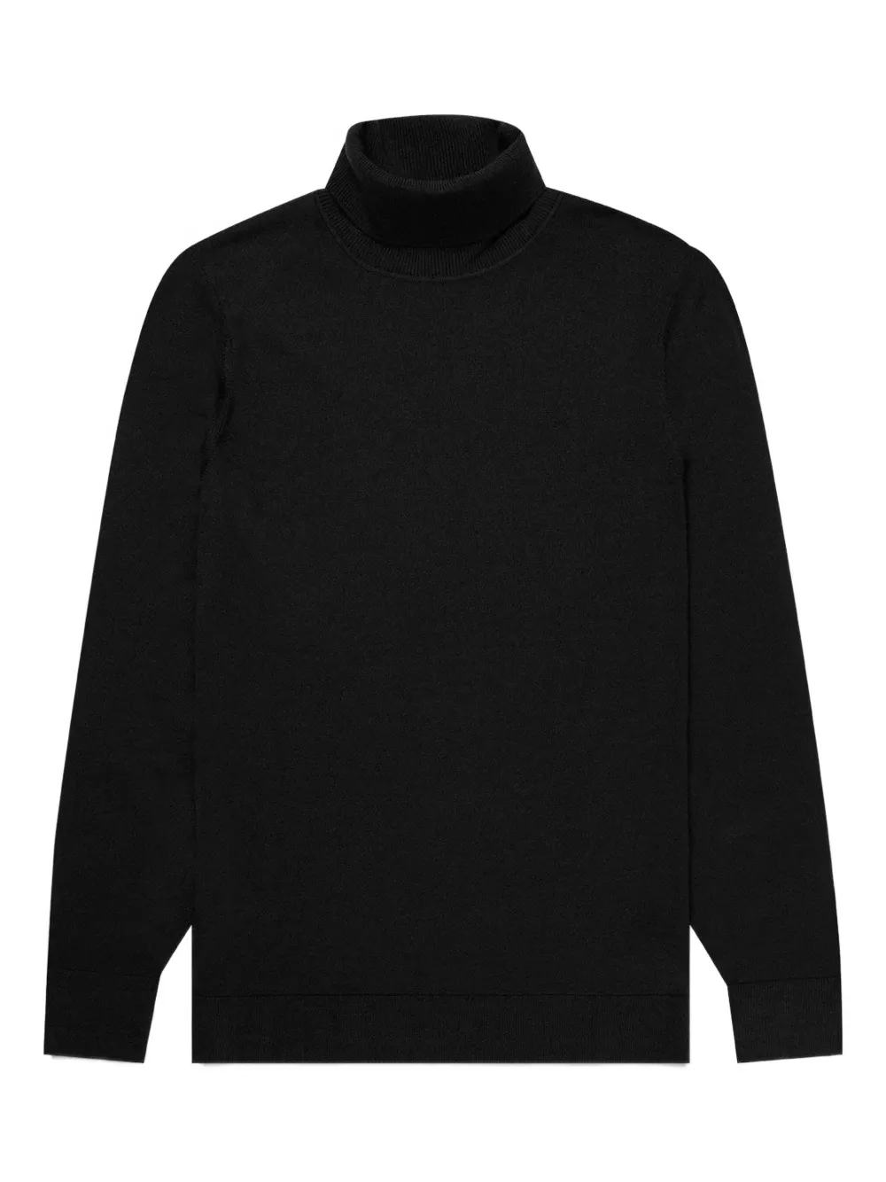 Sunspel roll neck jumper Zwart