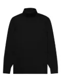 Sunspel roll-neck jumper - Black