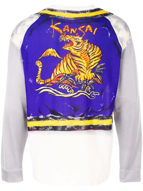 Kansai Yamamoto Pre-Owned 1990s trompe l'oeil print top