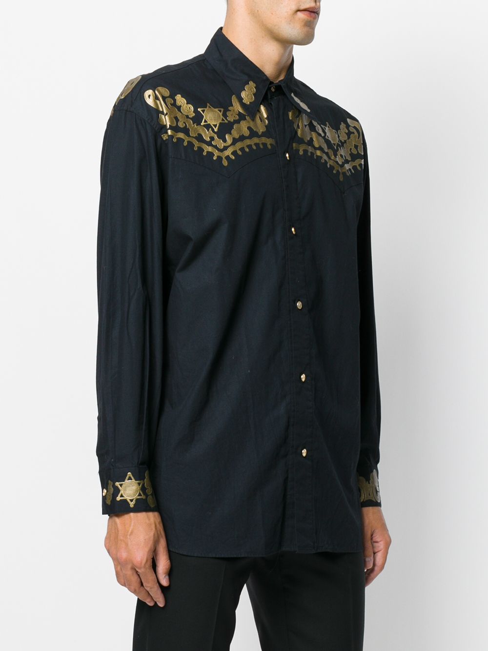 фото Jean Paul Gaultier Pre-Owned рубашка с принтом в стиле вестерн