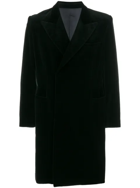 Jean Paul Gaultier Pre-Owned velvet midi coat