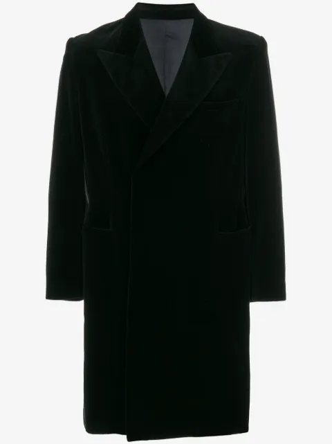 Jean Paul Gaultier Pre-Owned velvet midi coat