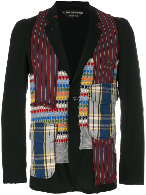 Comme Des Garçons Pre-Owned patchwork blazer