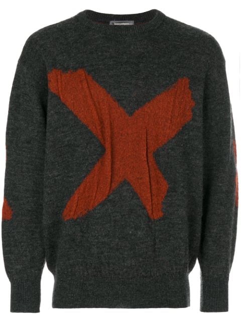 Issey Miyake Pre-Owned x intarsia jumper
