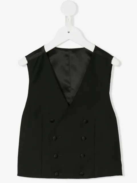 Dolce & Gabbana Kids skräddad dubbelknäppt väst