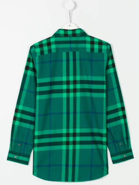 burberry green plaid shirt
