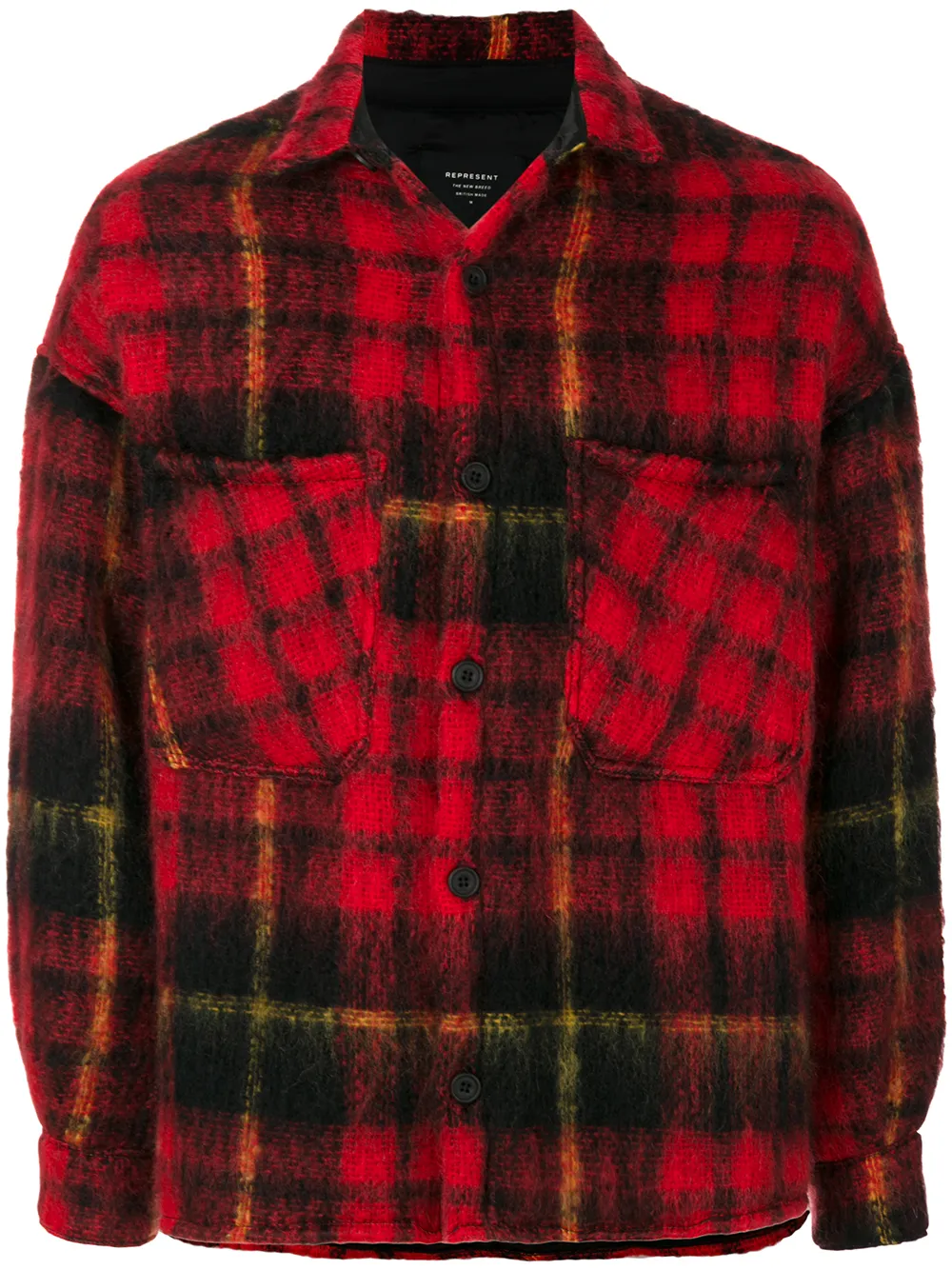 Represent Tartan Shirt Jacket - Farfetch