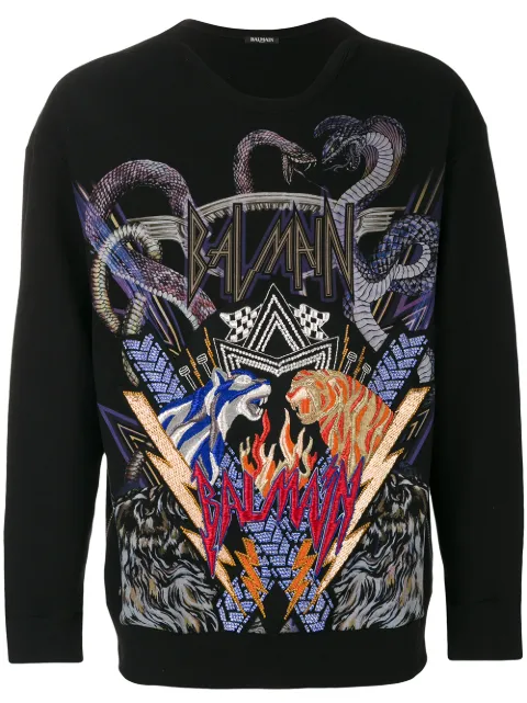 balmain tiger sweater