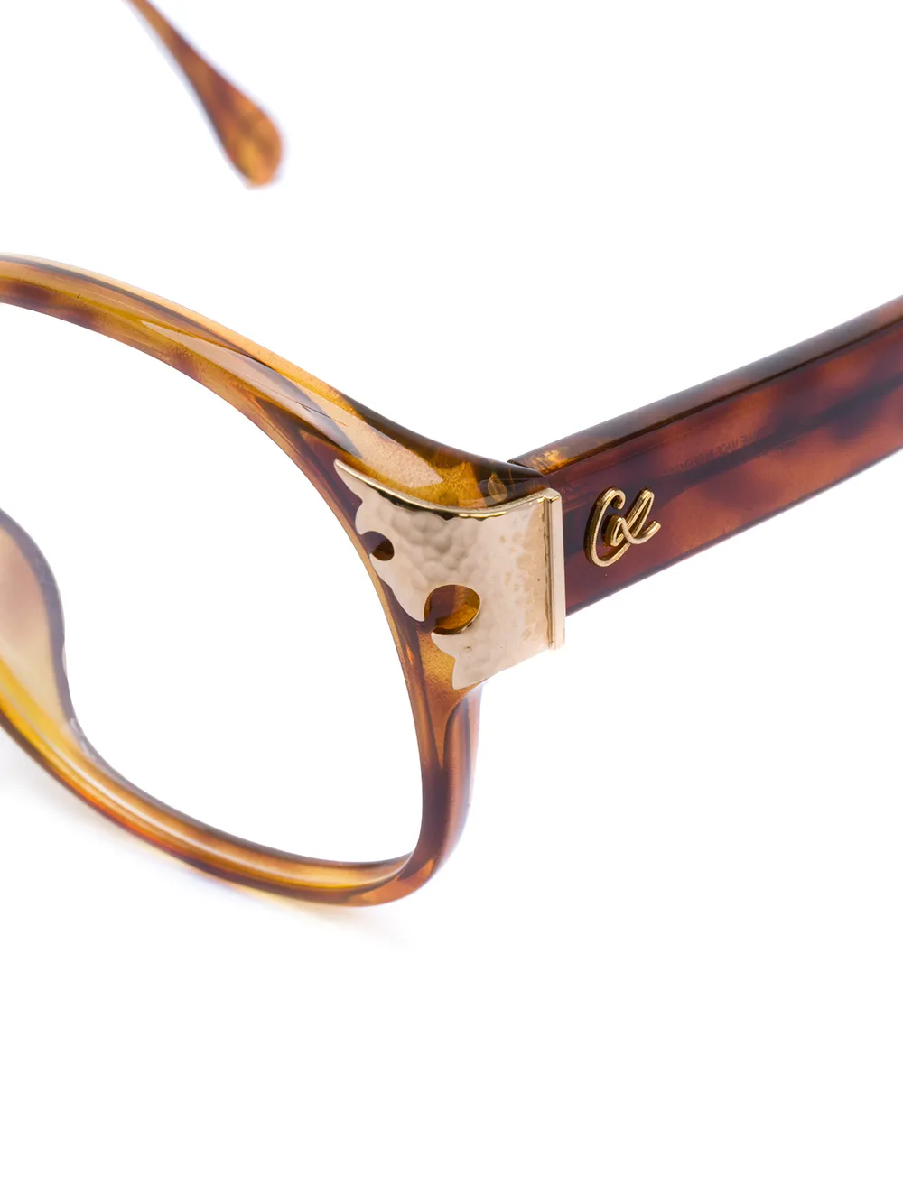 фото Christian lacroix pre-owned солнцезащитные очки в черепаховой оправе