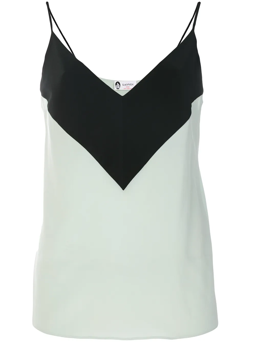 Lanvin Top con spalline sottili - Verde