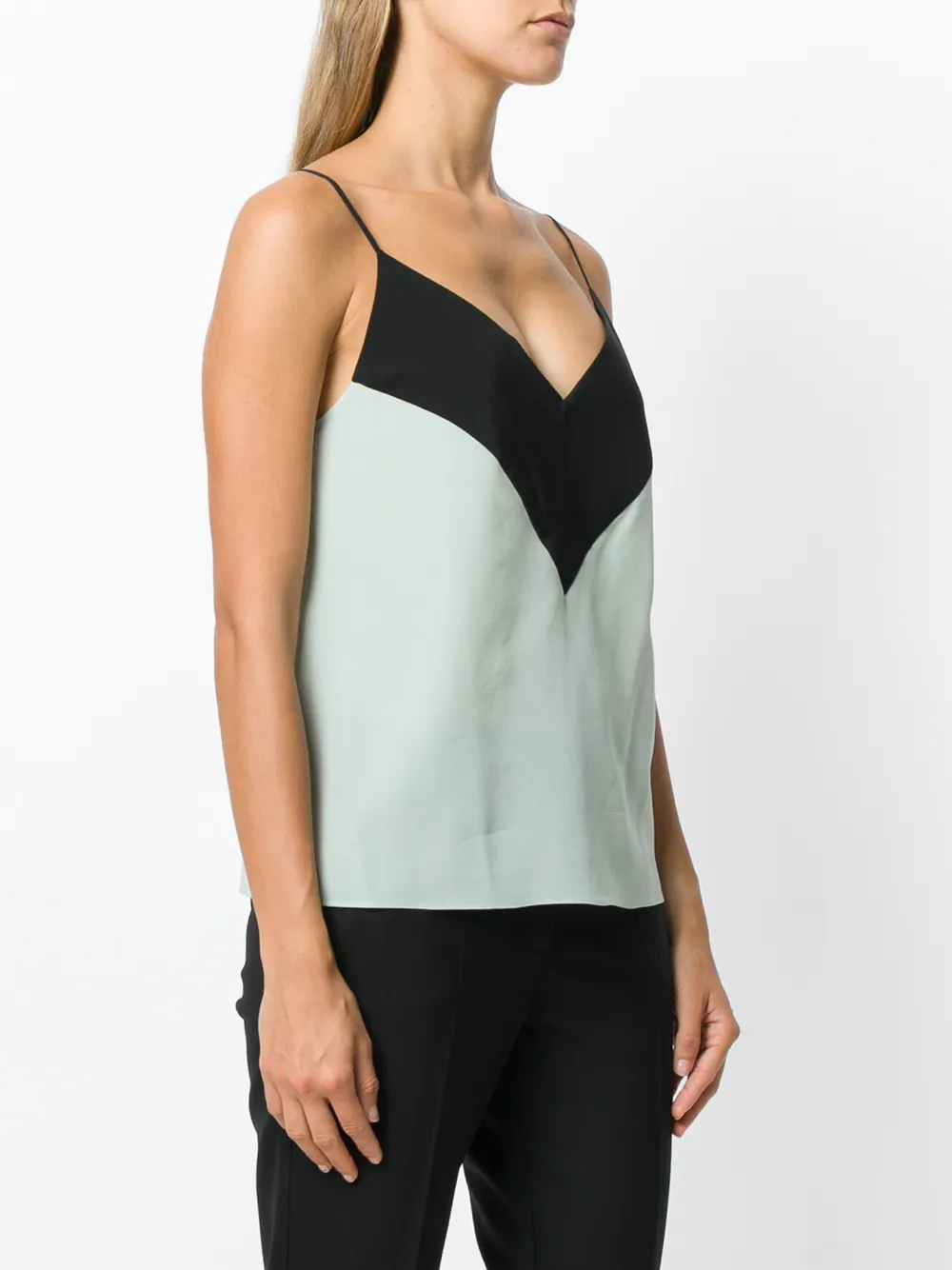  Lanvin Top Mit Schmalen Trägern   Grün 