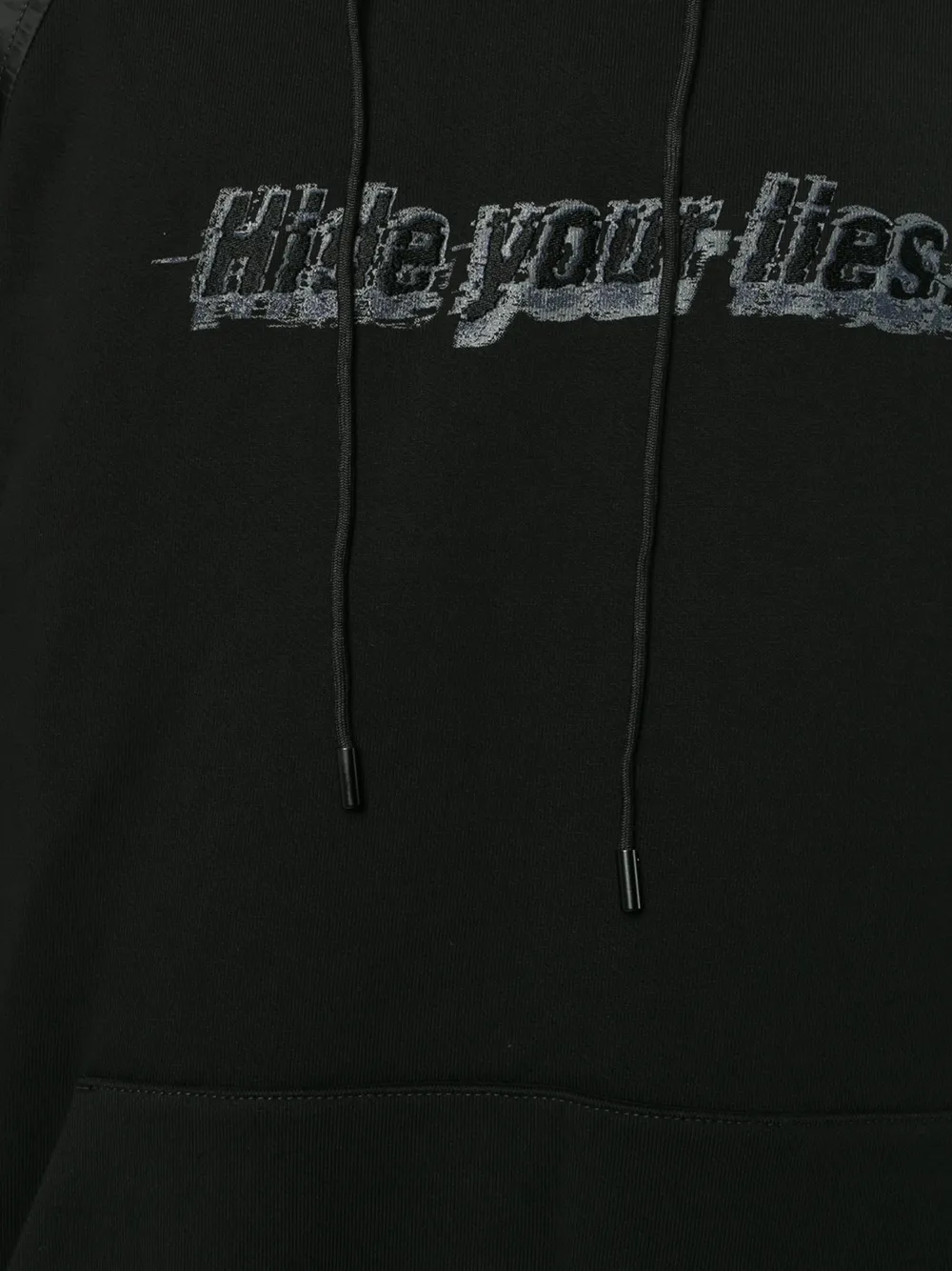 Juun.J Hide Your Lies hoodie Zwart