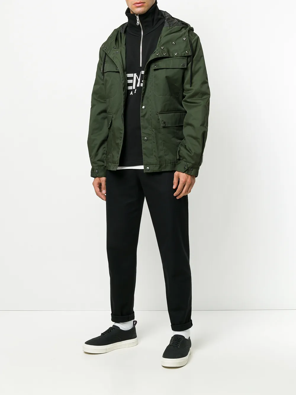 Kenzo Paris parka met logoprint Groen