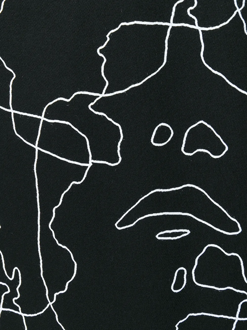 Neil Barrett Siouxsie bedrukte hoodie Zwart