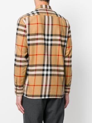 burberry check flannel shirt