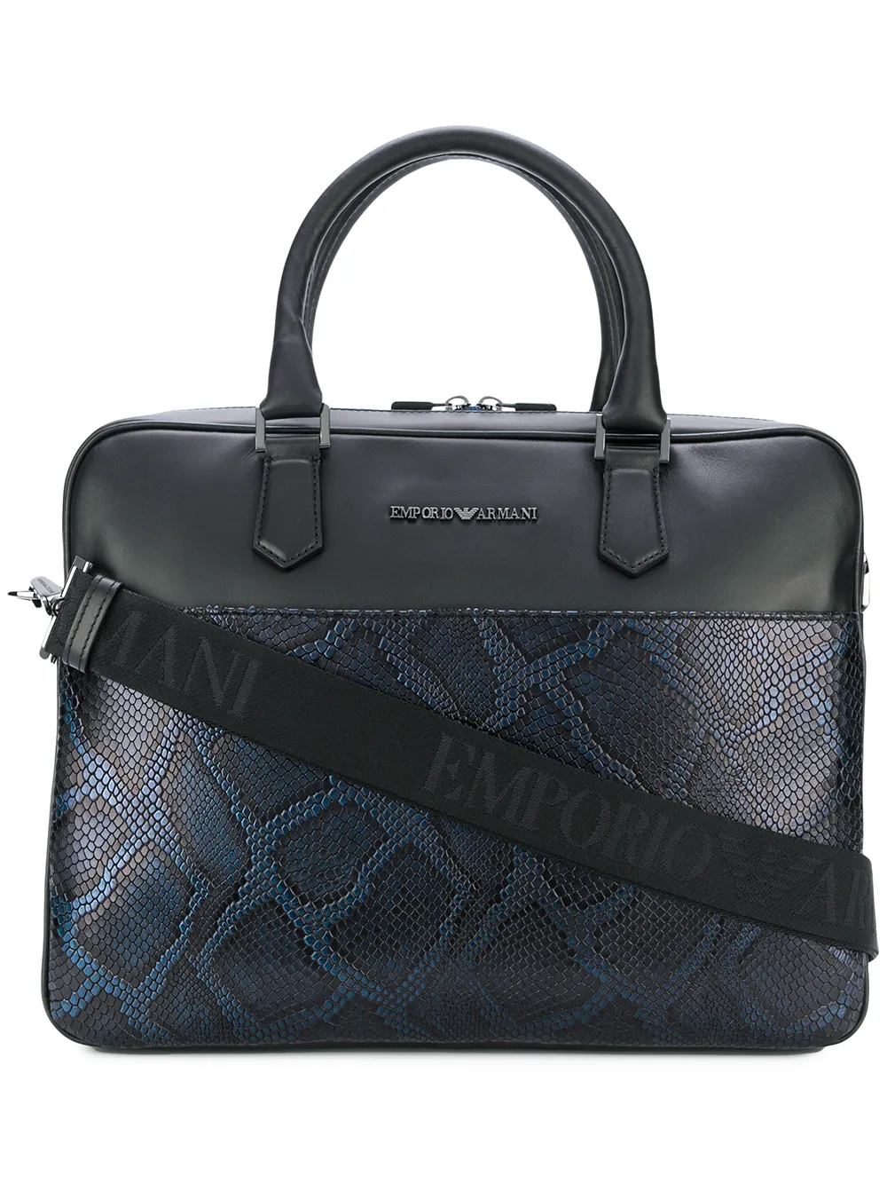 EMPORIO ARMANI - スネークスキンディテール PCバッグ