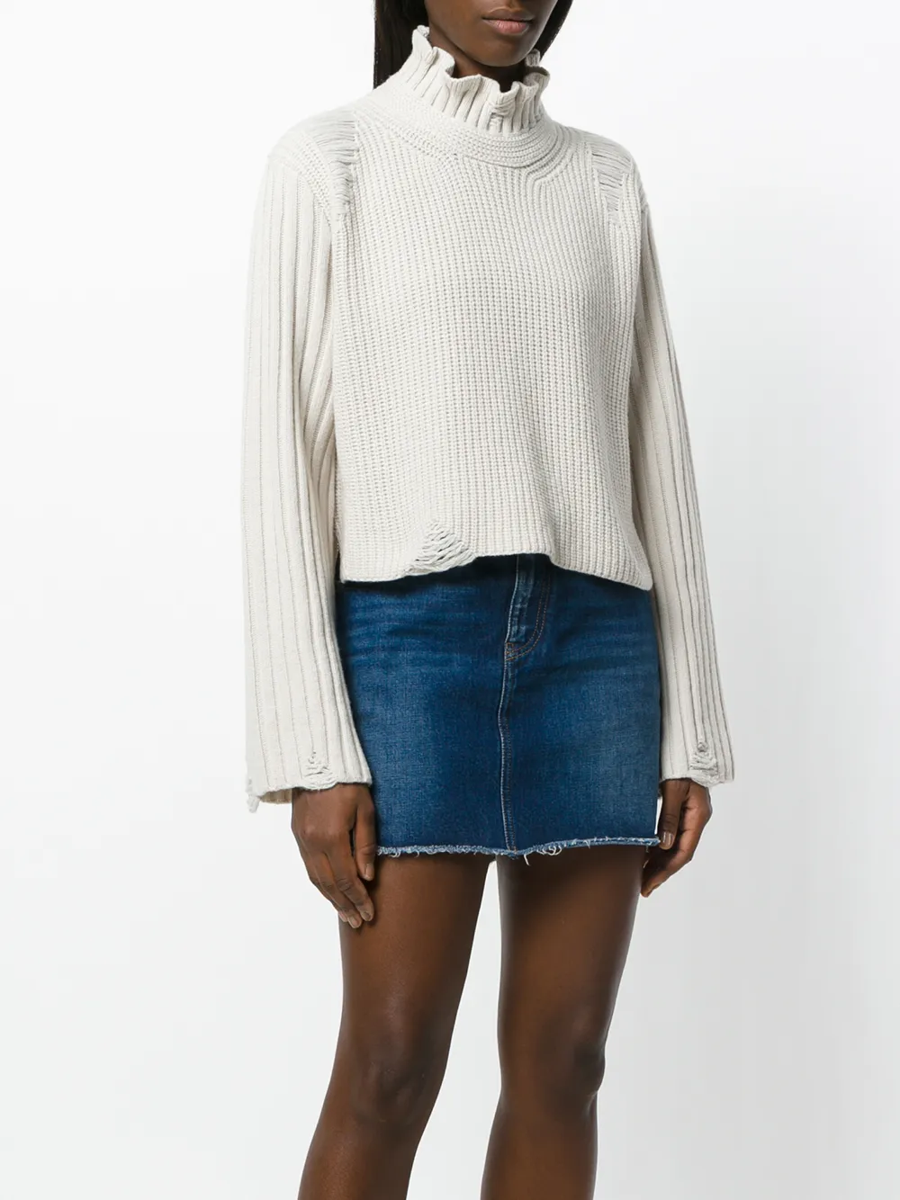 Golden Goose Malia high neck sweater Beige
