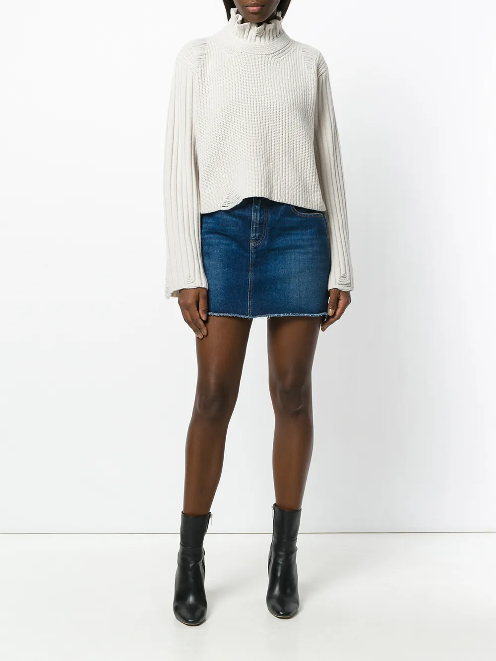 Golden Goose Malia high neck sweater Beige